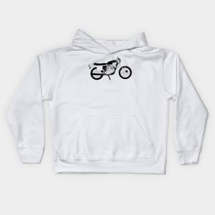 Triumph Bonneville Black Outline Kids Hoodie